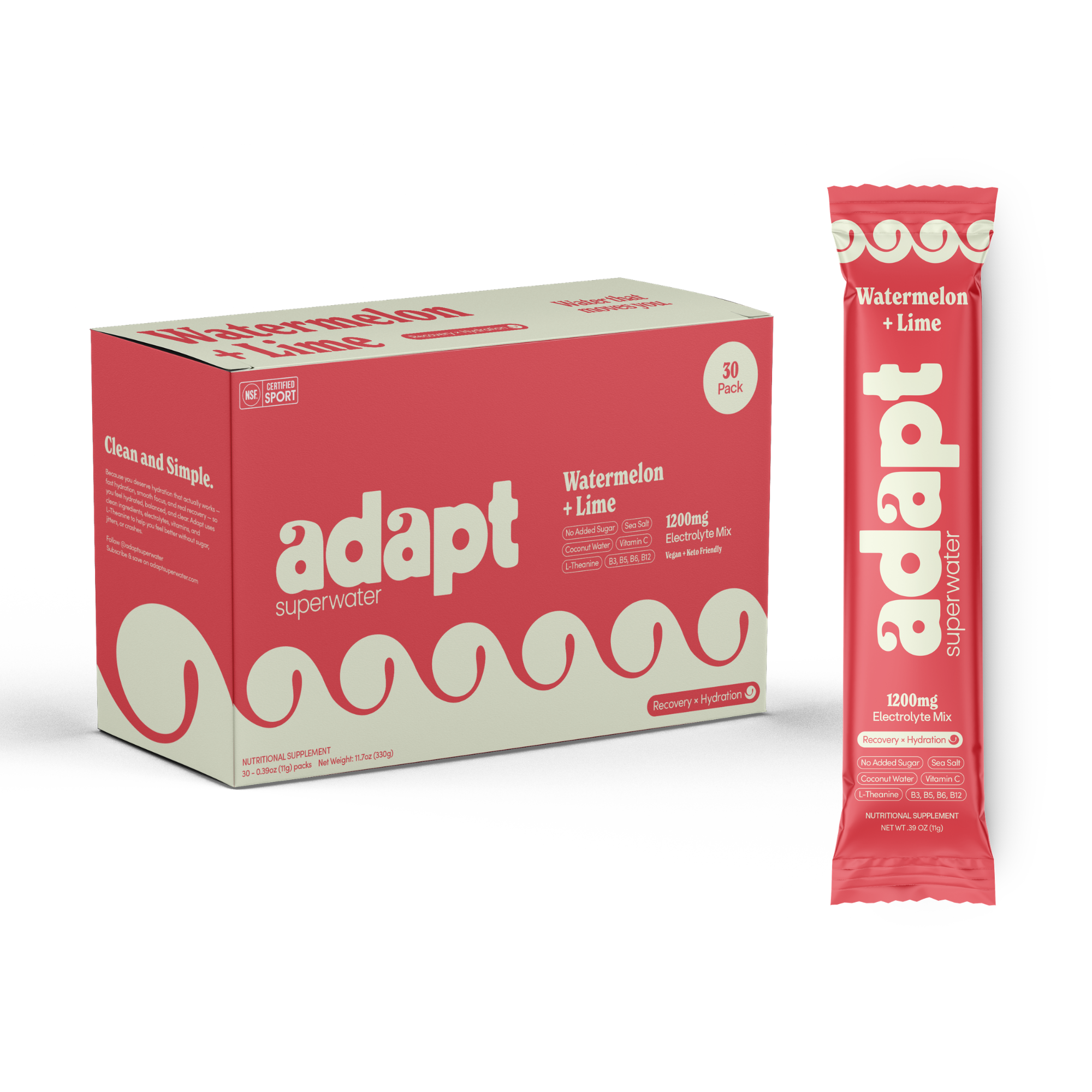 Adapt Recovery Electrolyte & Post Workout Drink Mix | 30 Servings