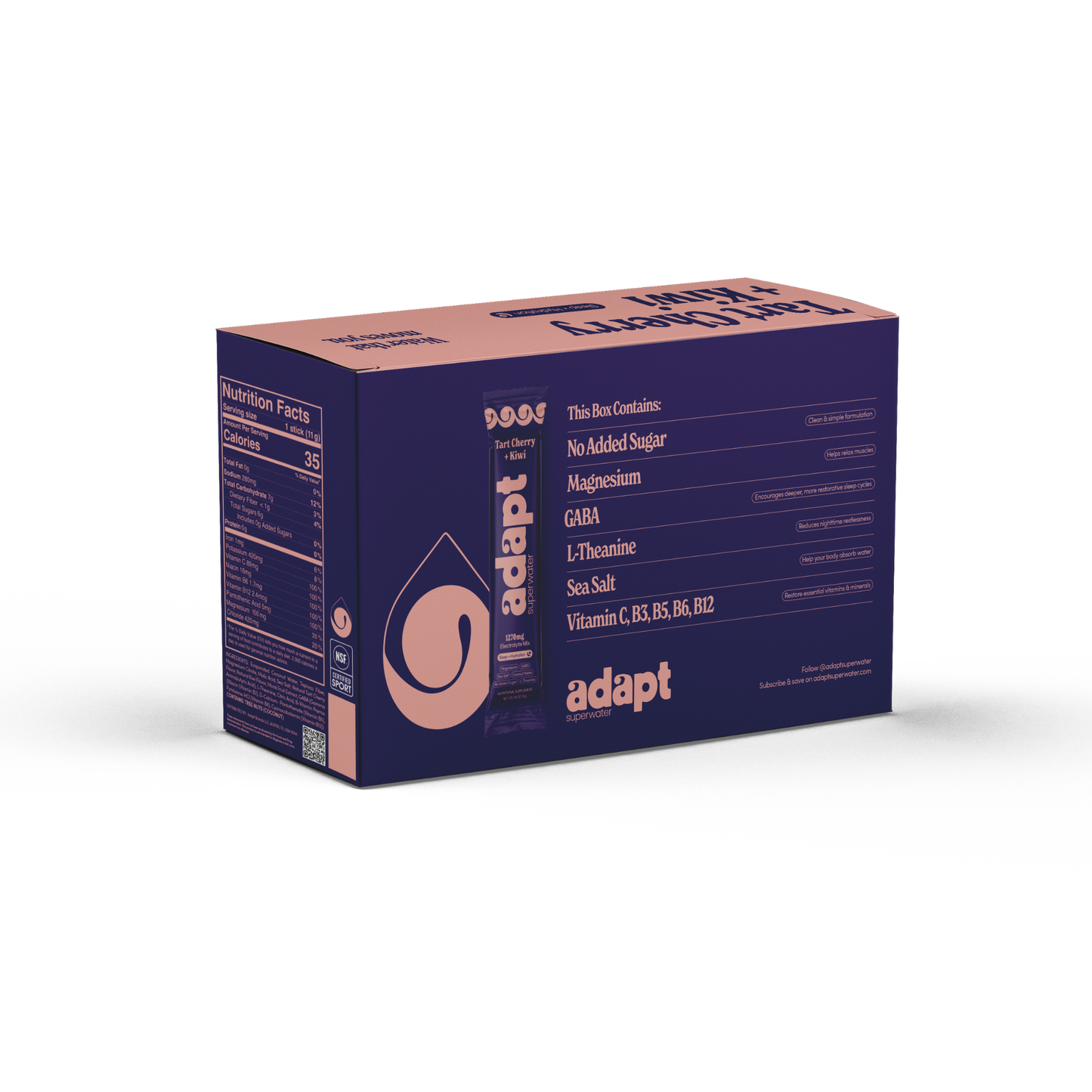 ADAPT SLEEP 30pk | TART CHERRY & KIWI Sleep & Hydration Electrolyte Mix